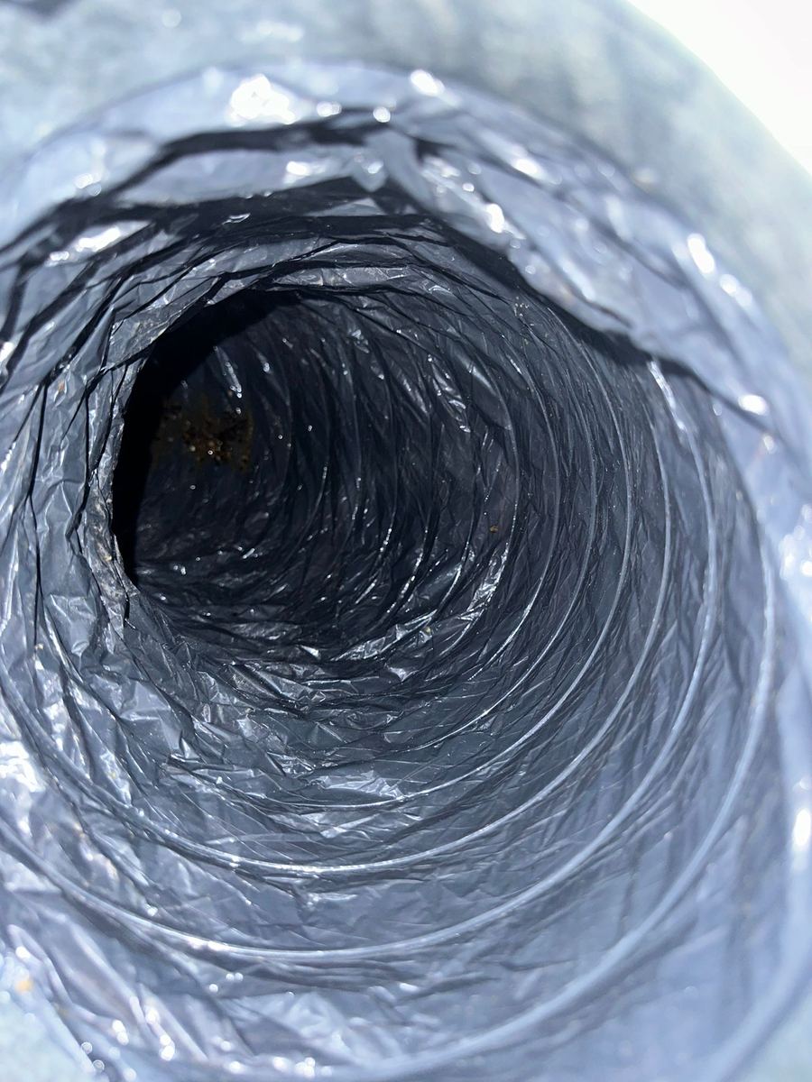 Clean air duct after professional cleaning — Apex Air Services MA CT